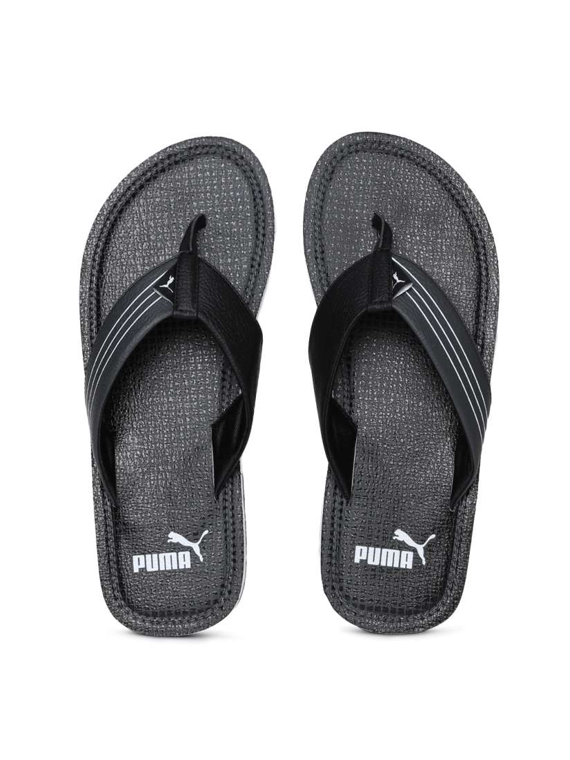 Buy Puma Men Black Grey Colourblocked Ketava Graphic IDP Thong Flip Flops Flip Flops for Men 2454961 Myntra
