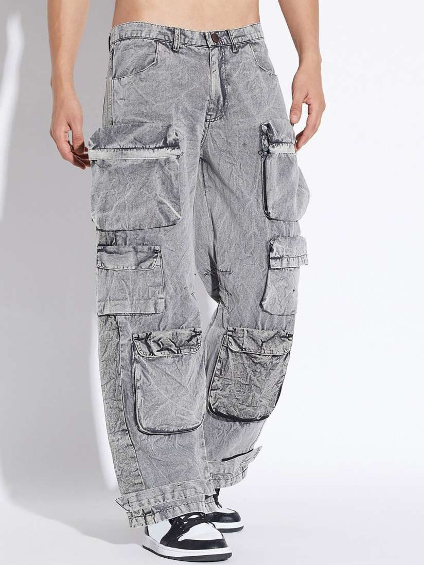 Mens cargo pants baggy on sale