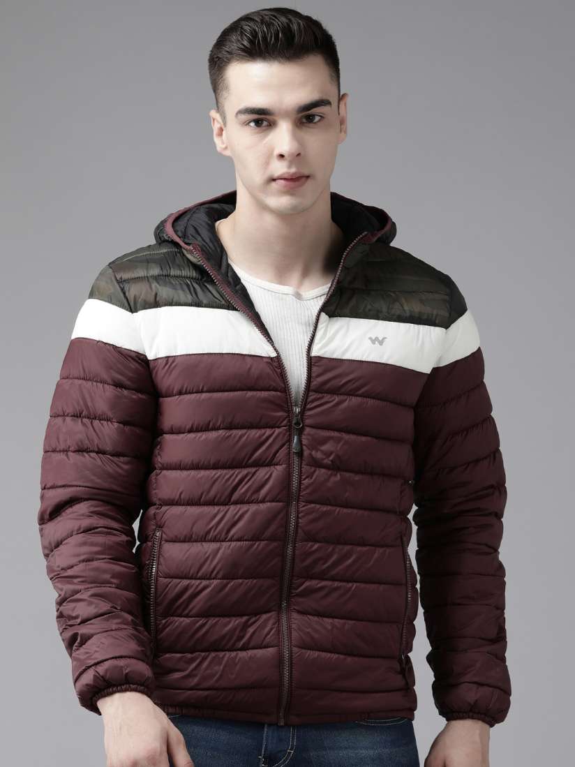 Buy Wildcraft Colourblocked Water Resistant Hooded Puffer Trekking Jacket Jackets for Men 24560410 Myntra