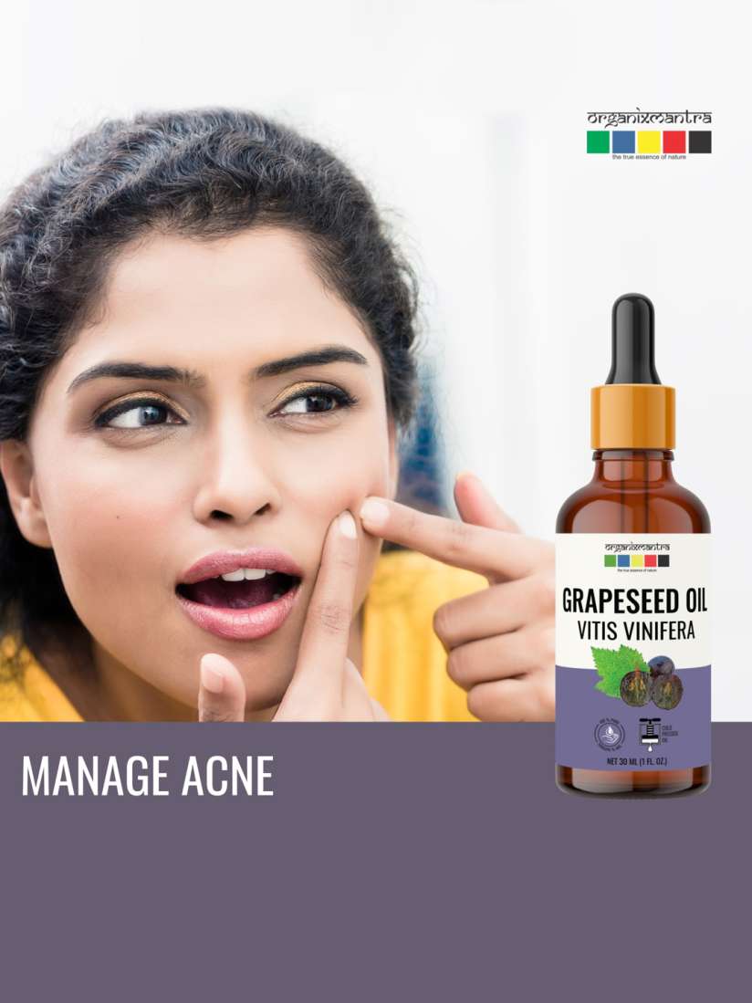 Buy Organix Mantra Pure Natural Cold Pressed Grapeseed Carrier Oil 30 ml Massage Oils for Unisex 24561286 Myntra