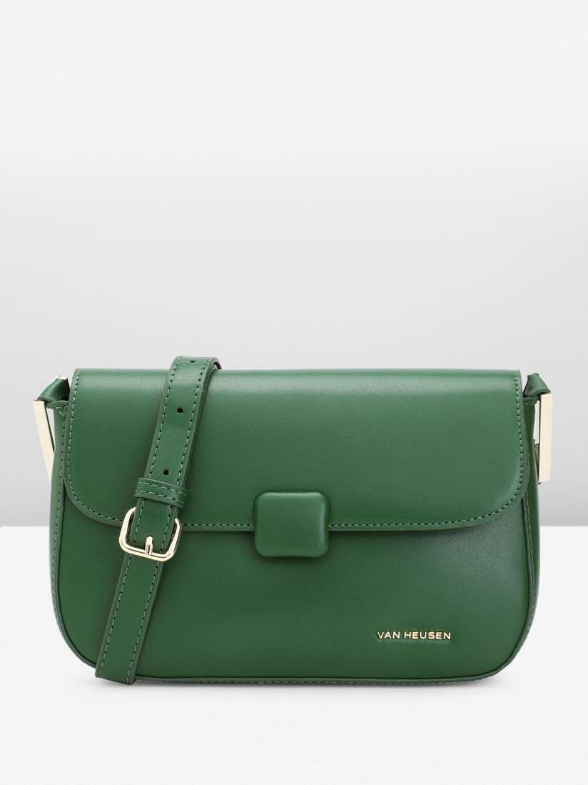 Van heusen green sling bag clearance