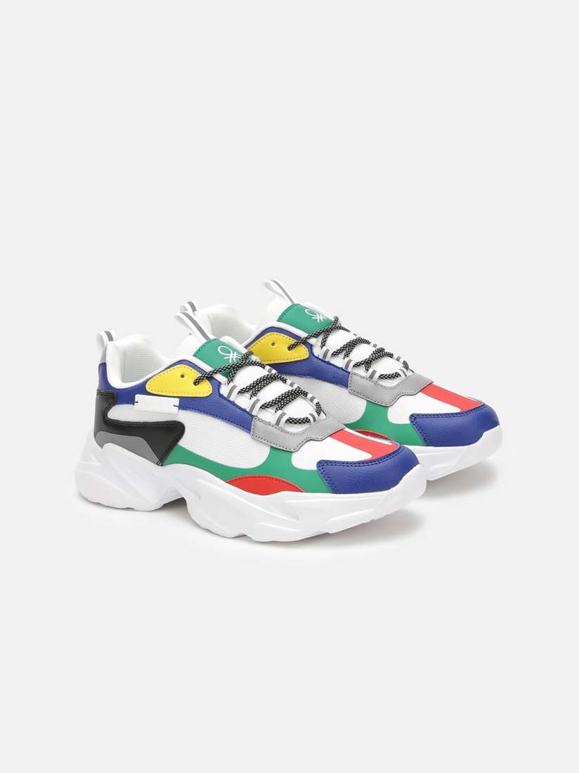 Buy United Colors of Benetton Men Colourblocked Lightweight Lace Up Sneakers Casual Shoes for Men 24576200 Myntra