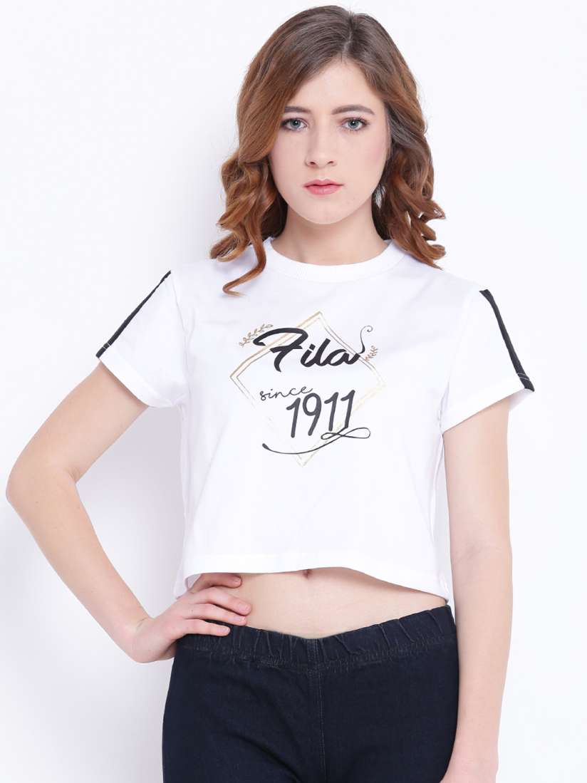 Fila round neck t shirts clearance