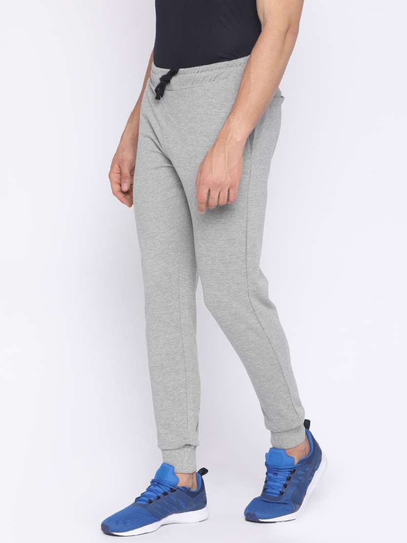 Buy FILA Men Grey Melange JOHNNY Printed Joggers Track Pants for Men 2458312 Myntra