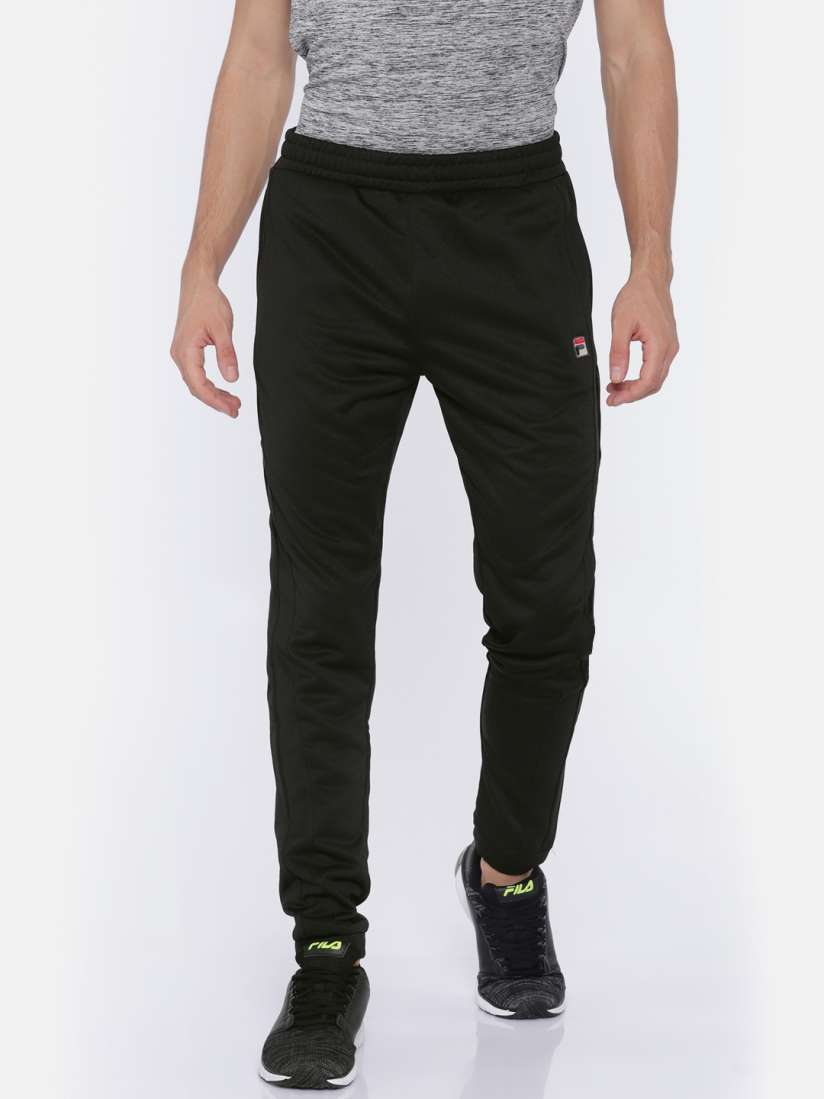Buy FILA Men Black RENZO Joggers Track Pants for Men 2458377 Myntra