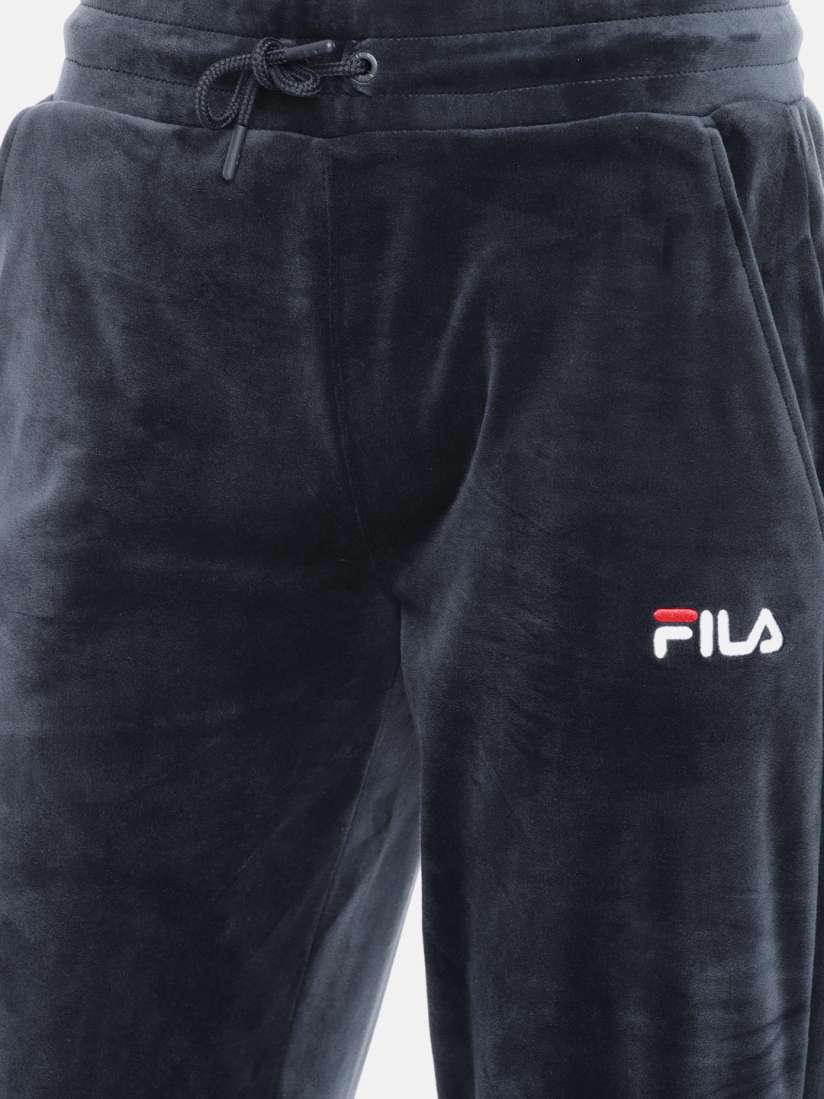 Buy FILA Women Navy Solid Velvet Finish Joggers Track Pants for Women 2458414 Myntra