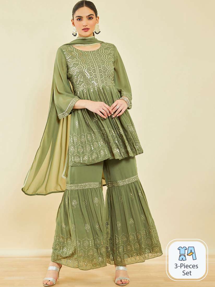 Sharara set myntra top