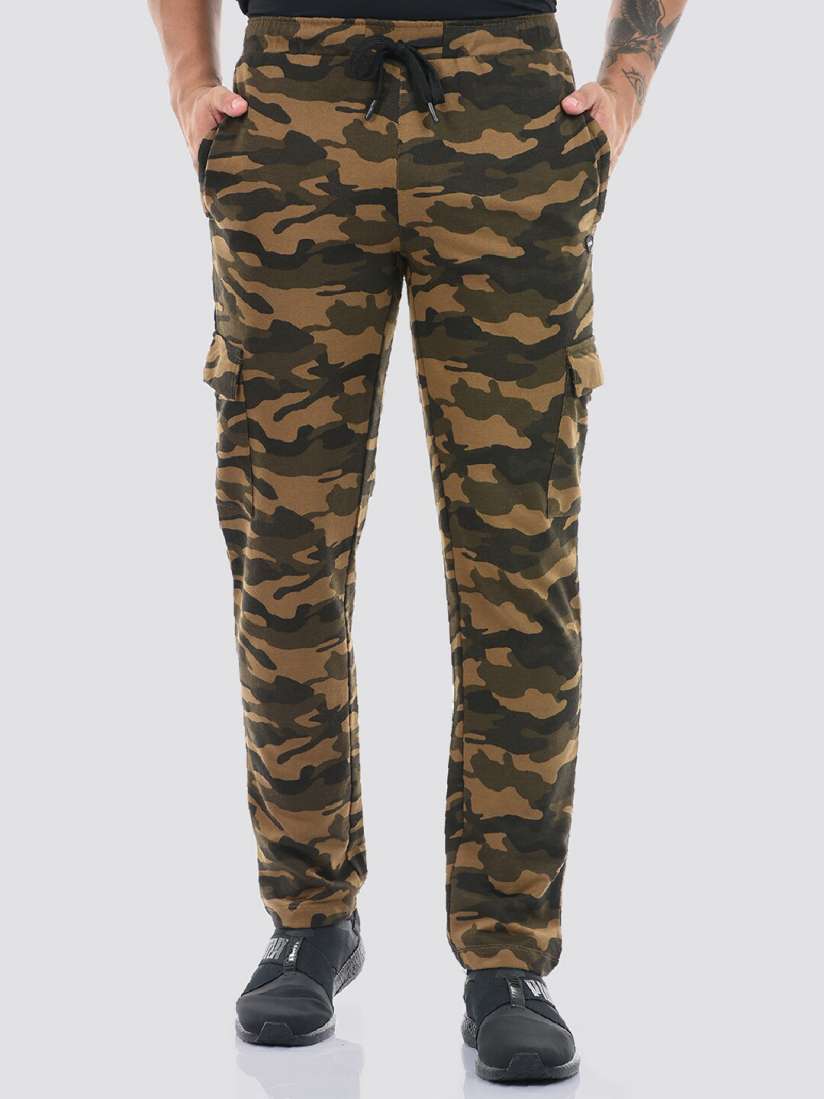 Buy Cloak Decker by Monte Carlo Men Camouflage Printed Cotton Track Pants Track Pants for Men 24590348 Myntra