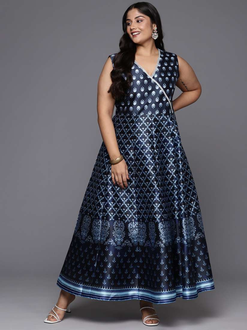 Plus size ethnic gowns cheap