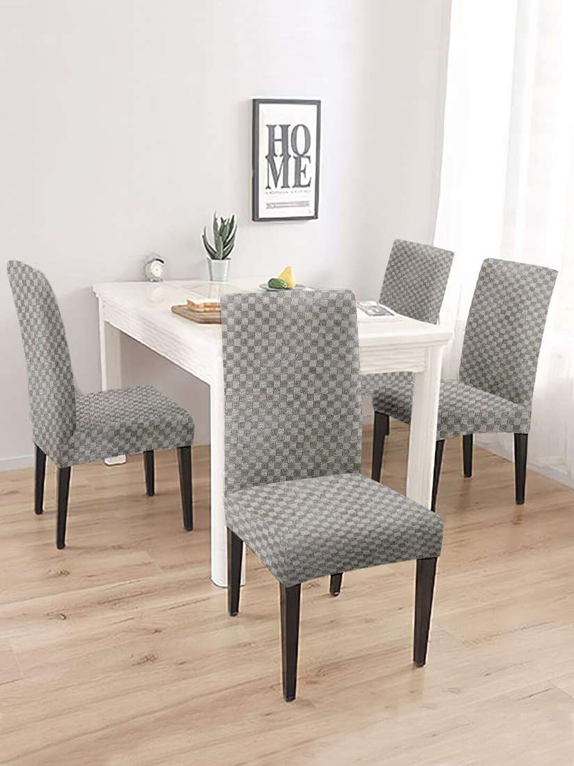 Buy Cortina Grey 4 Pieces Printed Chair Covers Chair Cover for Unisex 24593542 Myntra