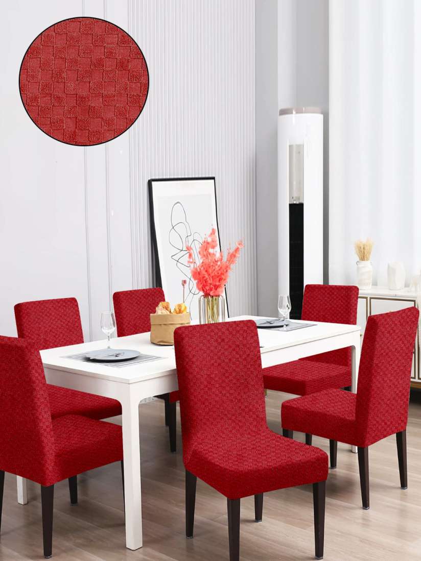 Maroon chair covers on sale