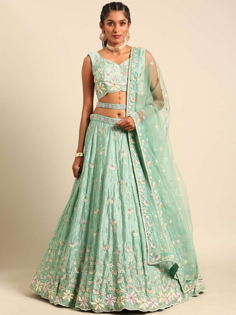 Lehenga choli for womens myntra hot sale