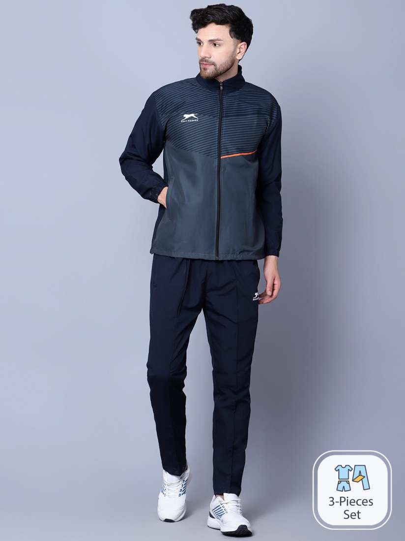 Buy Shiv Naresh Men Striped Jacket And Pant Tracksuits Tracksuits for Men 24596812 Myntra
