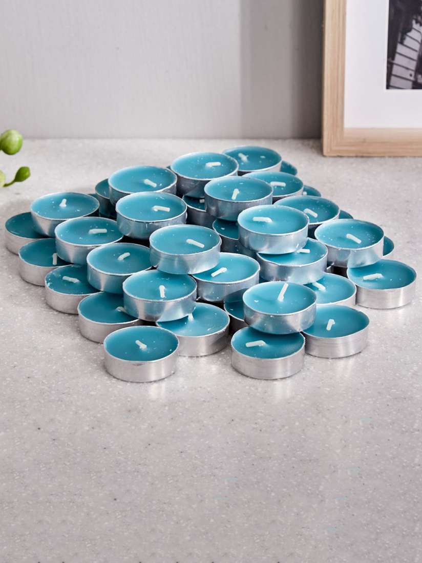 Buy Home Centre Teal Blue 50 Pieces T Light Candles Candles for Unisex 24597940 Myntra