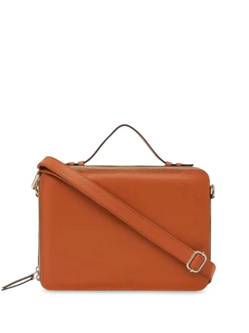 Structured leather satchel 2025