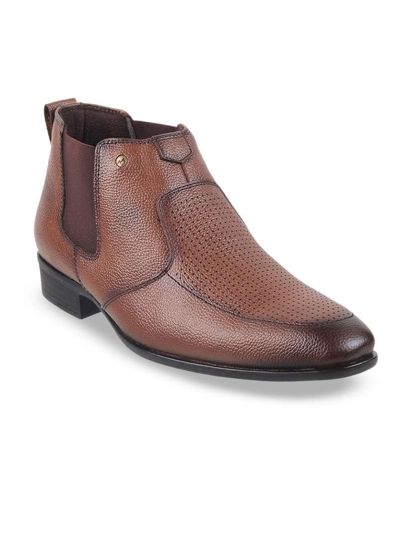 Buy Metro Men Textured Leather Formal Chelsea Boots Boots for Men 24603218 Myntra
