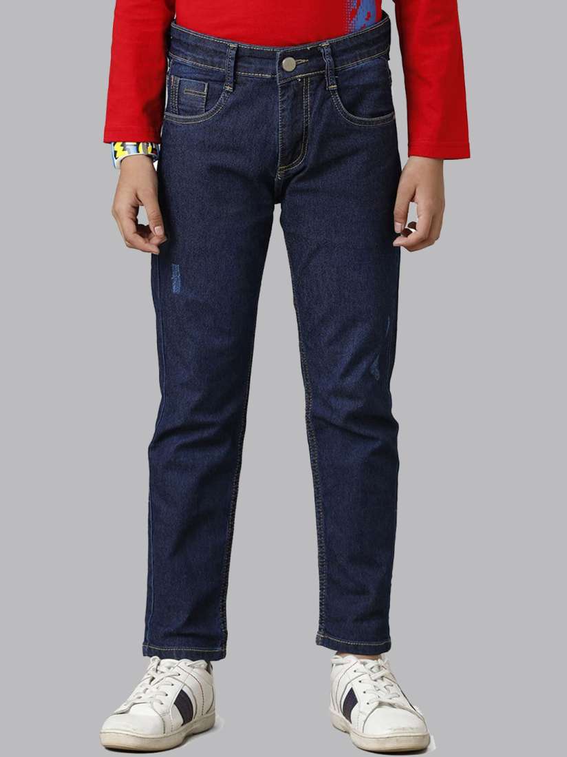 Buy UNDER FOURTEEN ONLY Boys Low Distress Slim Fit Jeans Jeans for Boys 24604444 Myntra