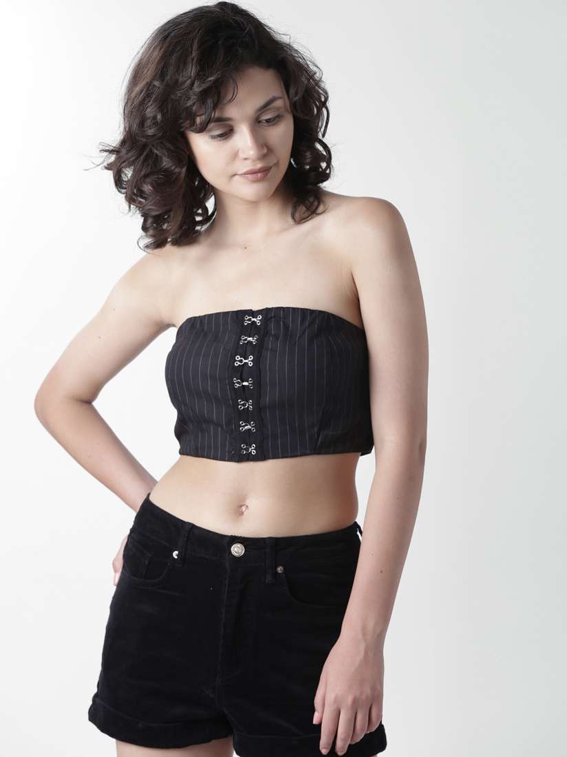 Black tube top forever 21 discount
