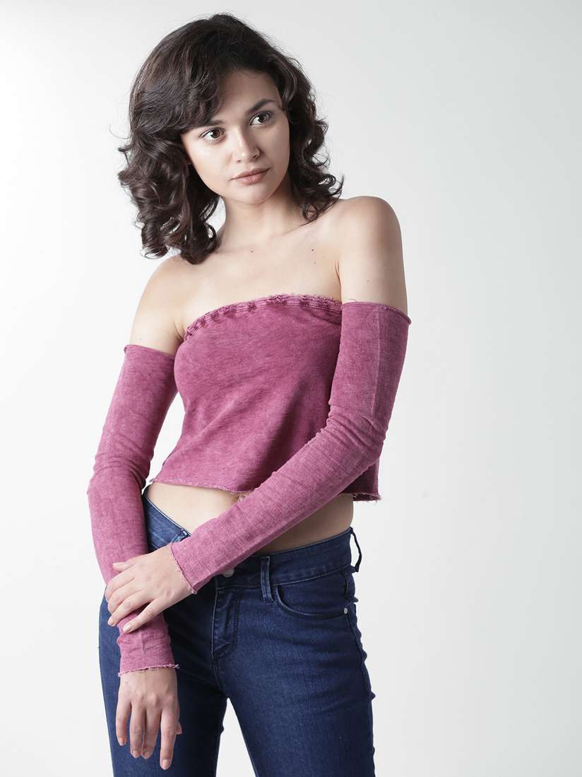 Tata Cliq Lavender Crop Top Forever 21 Jeans Pink Tube Top Forever