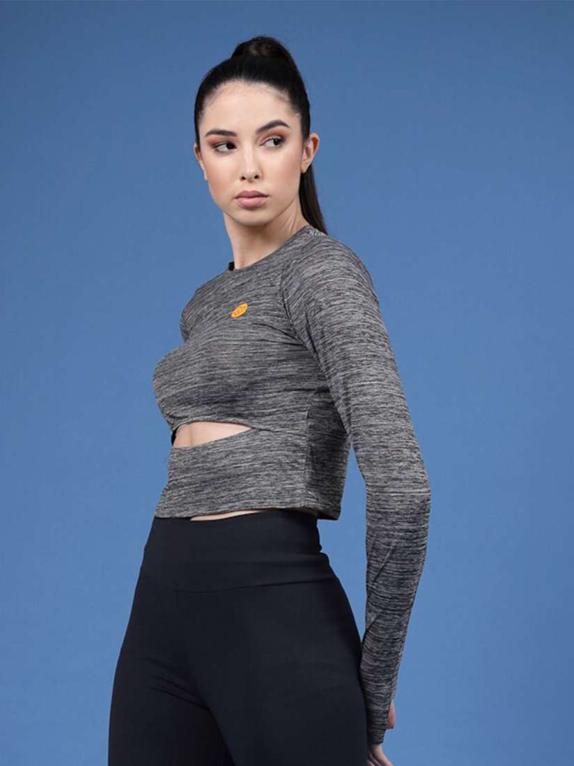 Thumb hole t shirts women's myntra new arrivals
