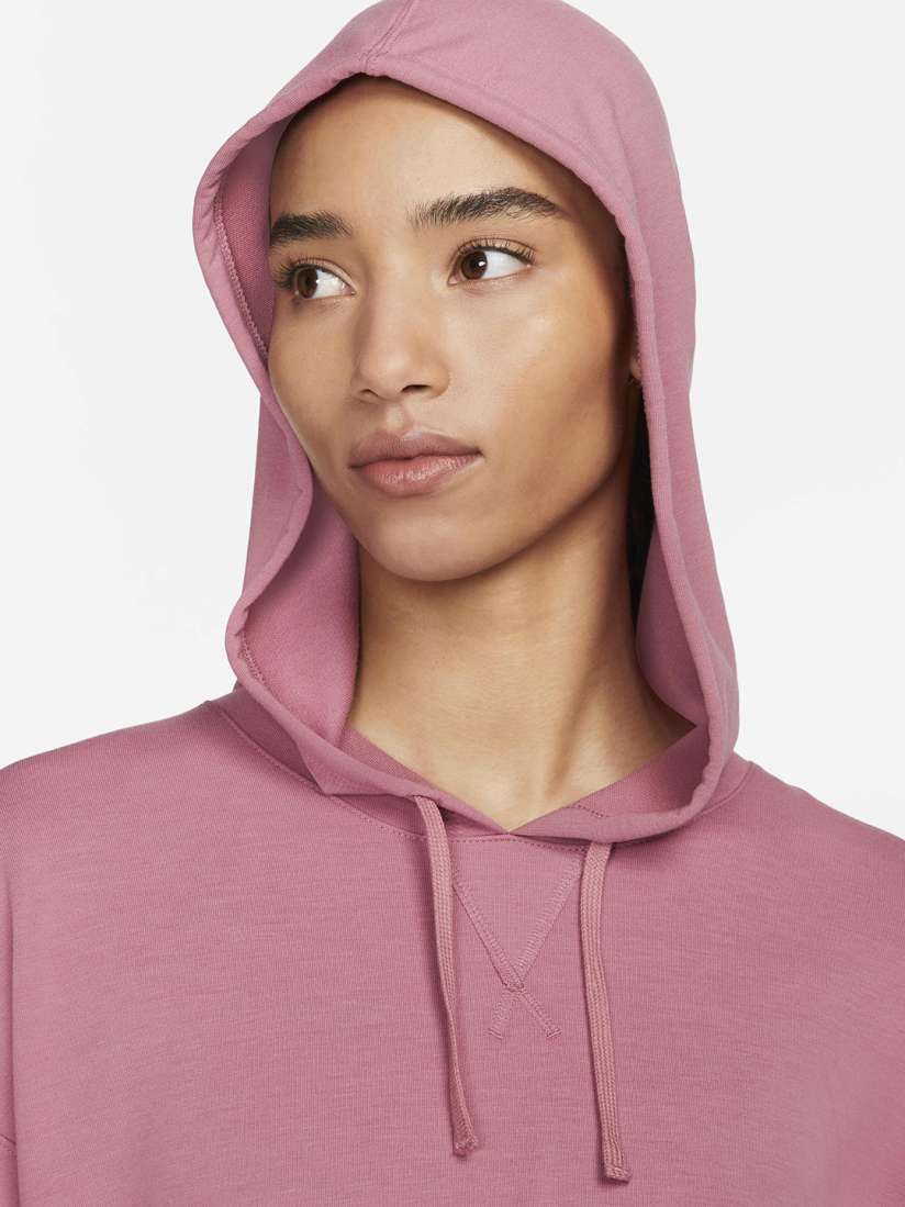Buy Nike Yoga Dri FIT Fleece Hooded Pullover Sweatshirt Sweatshirts for Women 24610754 Myntra