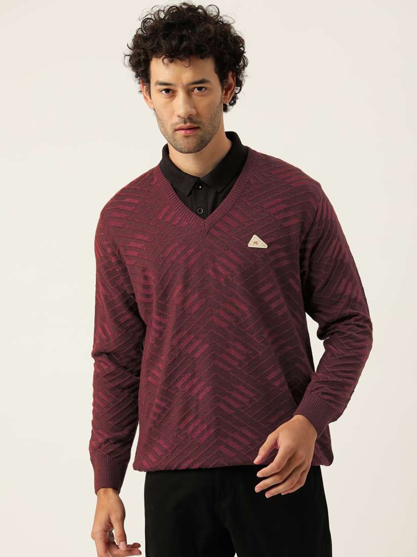 Buy Monte Carlo Men Self Design Pullover Sweaters for Men 24612030 Myntra
