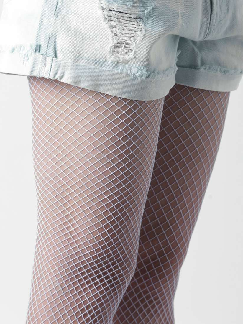 Buy FOREVER 21 Light Blue Fishnet Stockings Stockings for Women 2461300 Myntra