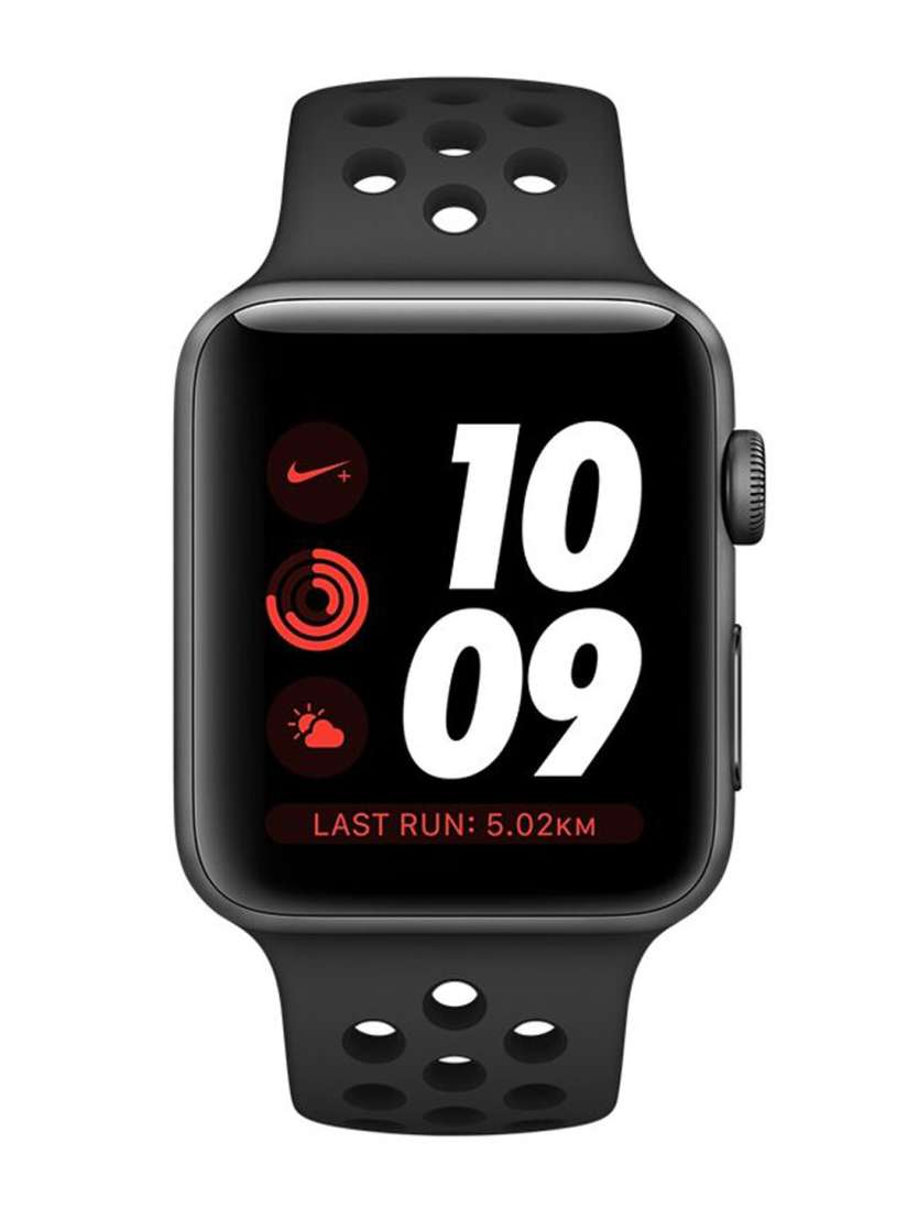 Buy Apple Watch Nike Grey Black GPS 38mm Smart Watches for Unisex 2461474 Myntra