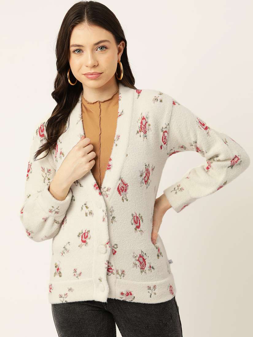 Buy Monte Carlo Self Design Cardigan Sweaters for Women 24616882