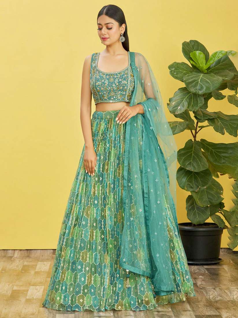 Buy Zeel Clothing Embellished Mirror Work Semi Stitched Lehenga Blouse With Dupatta Lehenga Choli for Women 24618610 Myntra
