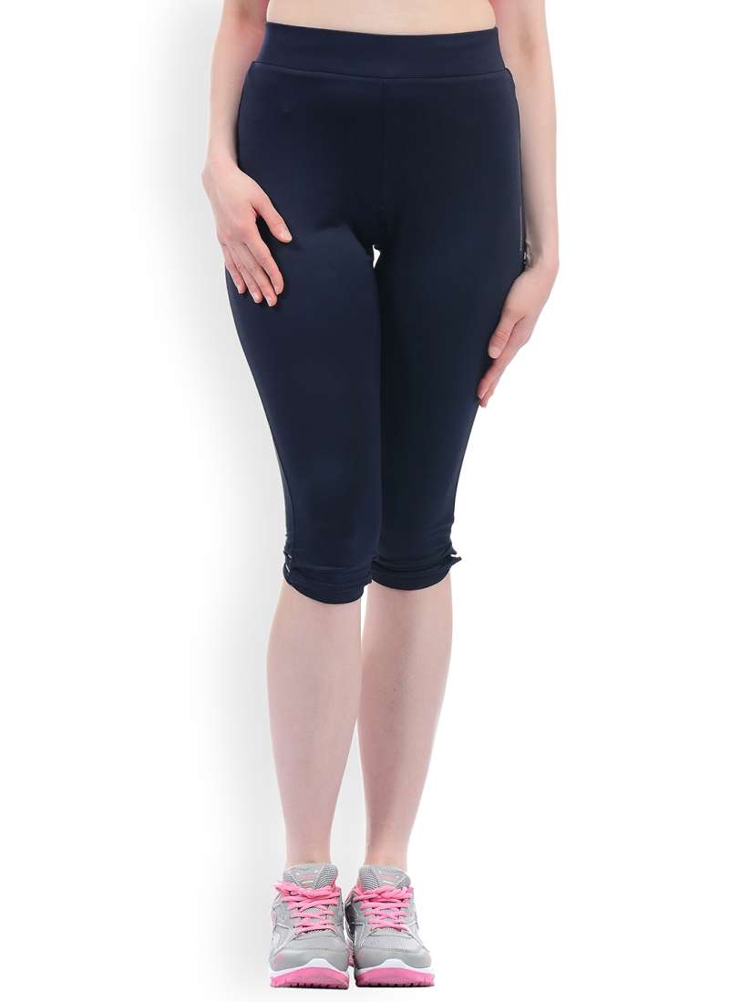 Buy Sweet Dreams Navy Blue Running Capris Capris for Women 2462109 Myntra