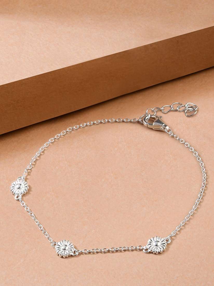 Sterling silver daisy bracelet cheap