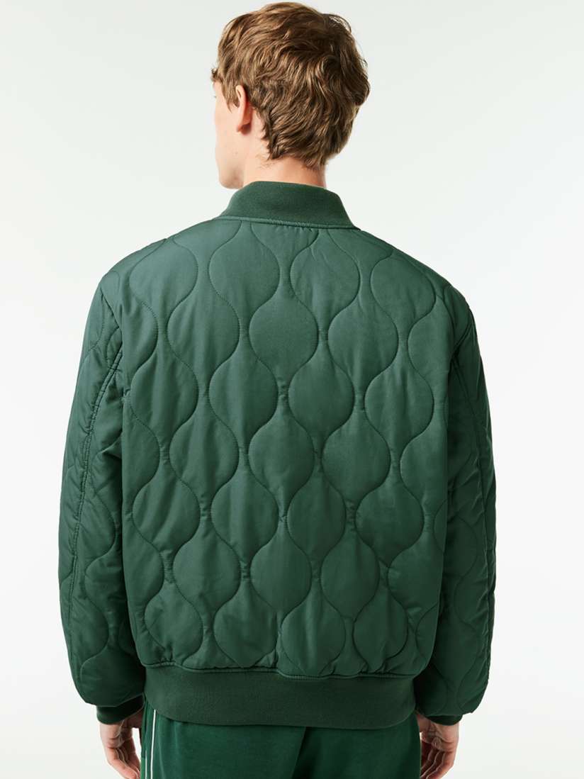 Lacoste quilted jacket green outlet