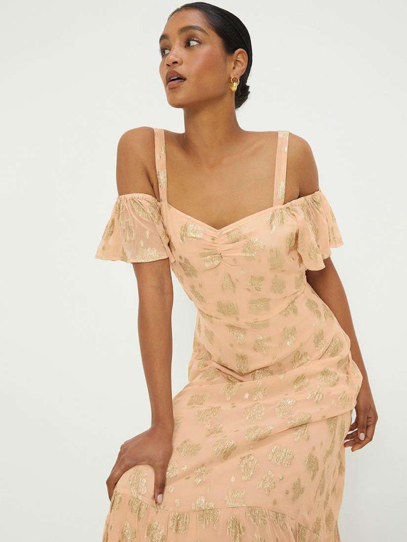 Dorothy perkins metallic dress hot sale