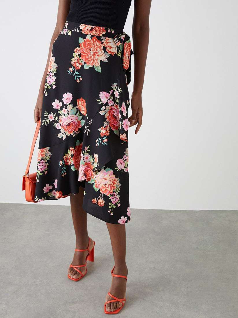Buy DOROTHY PERKINS Floral Print Frill Wrap Skirt Skirts for Women 24626514 Myntra