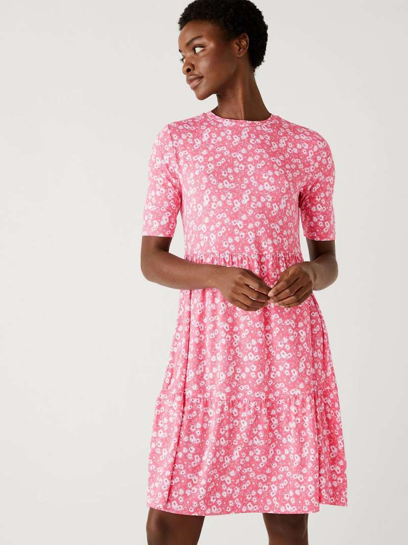 Buy Marks Spencer Floral Printed A Line Dress Dresses for Women 24628334 Myntra