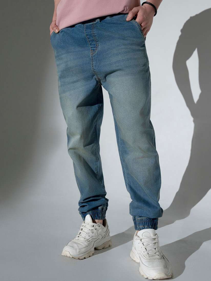 Buy Hubberholme Men Clean Look Light Fade Stretchable Jogger Jeans Jeans for Men 24632228 Myntra