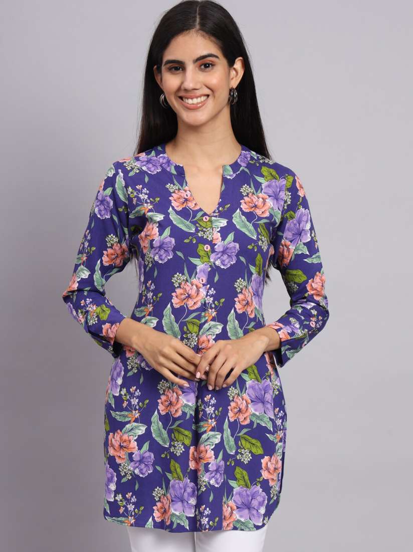 Buy Tissu Floral Printed Straight Kurti Kurtis for Women 24633130 Myntra