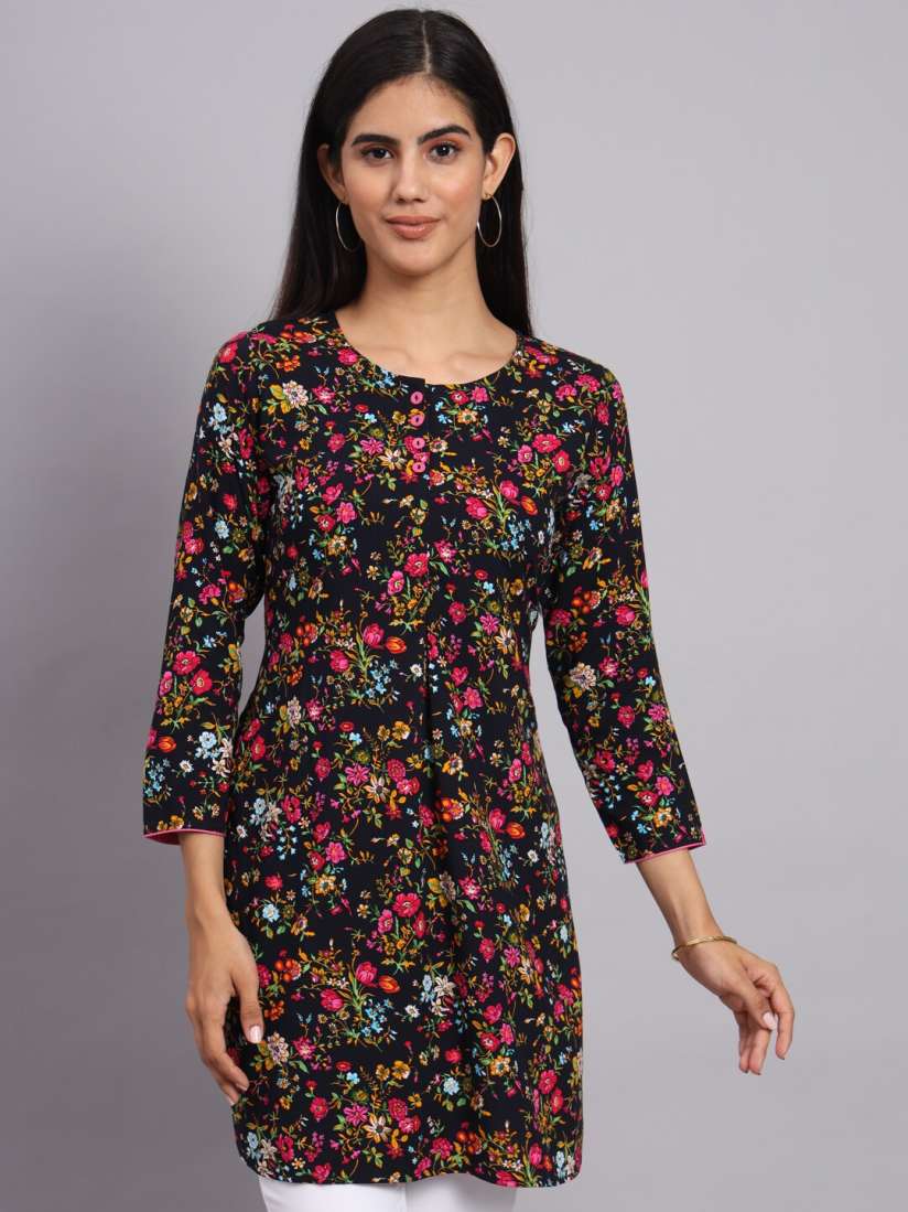 Buy Tissu Floral Printed Straight Kurti Kurtis for Women 24633144 Myntra
