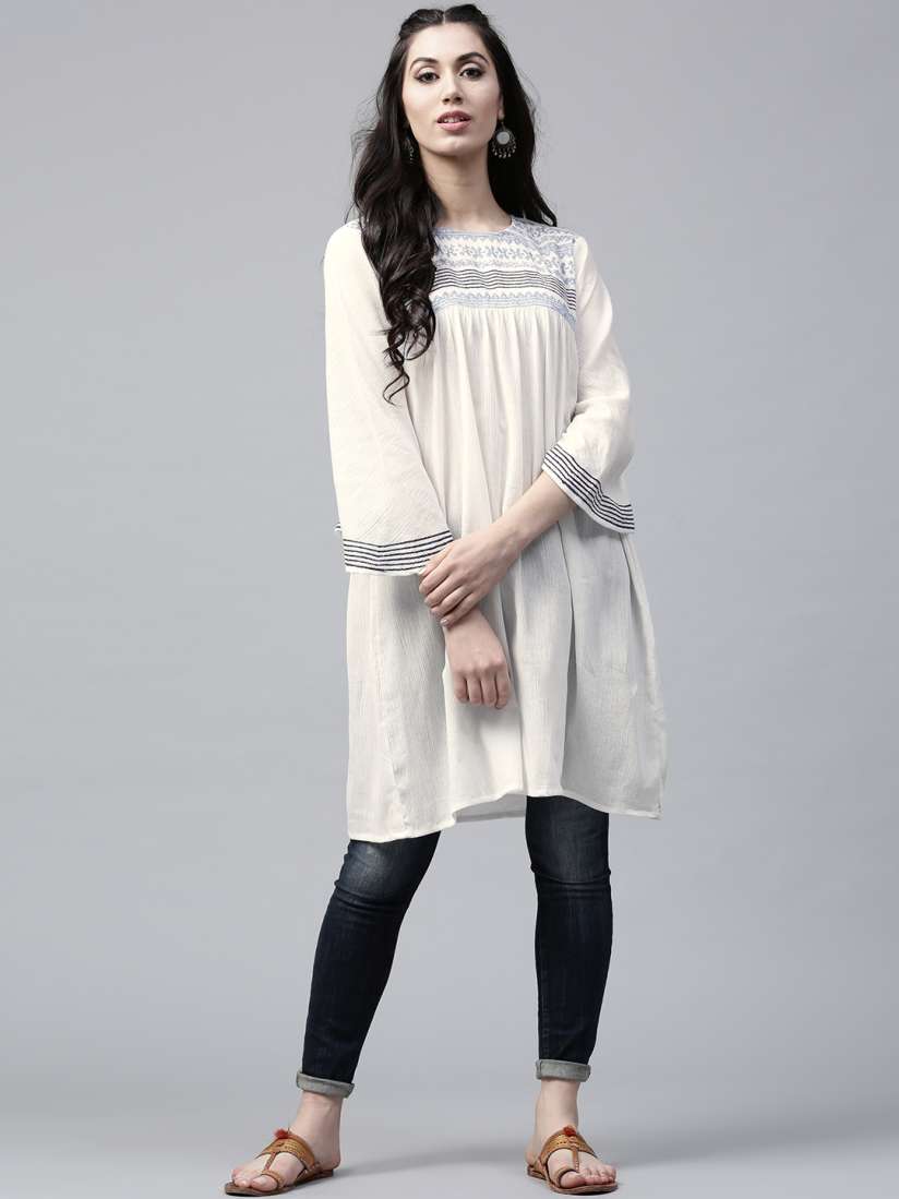 White kurta design for girl 2018 top