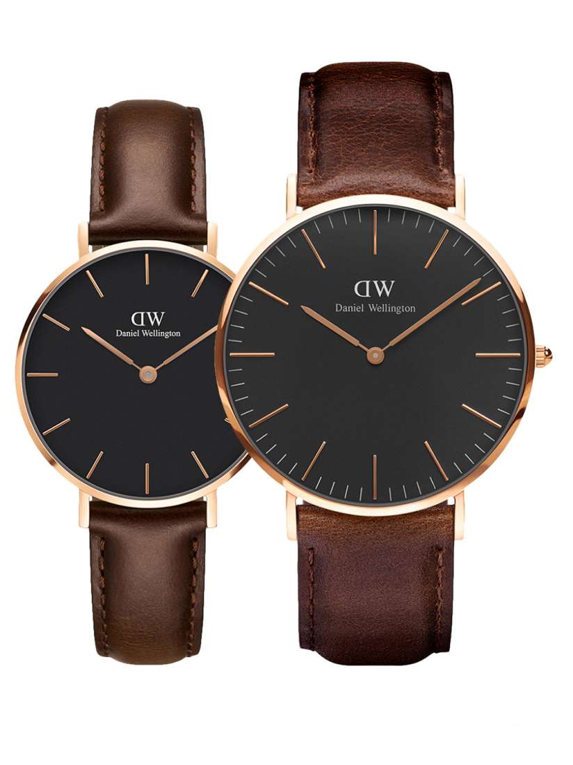 Buy Daniel wellington Unisex Classic Bristol Couple Watch Gift Set DW00500100 Watch Gift Set for Unisex 2464367 Myntra