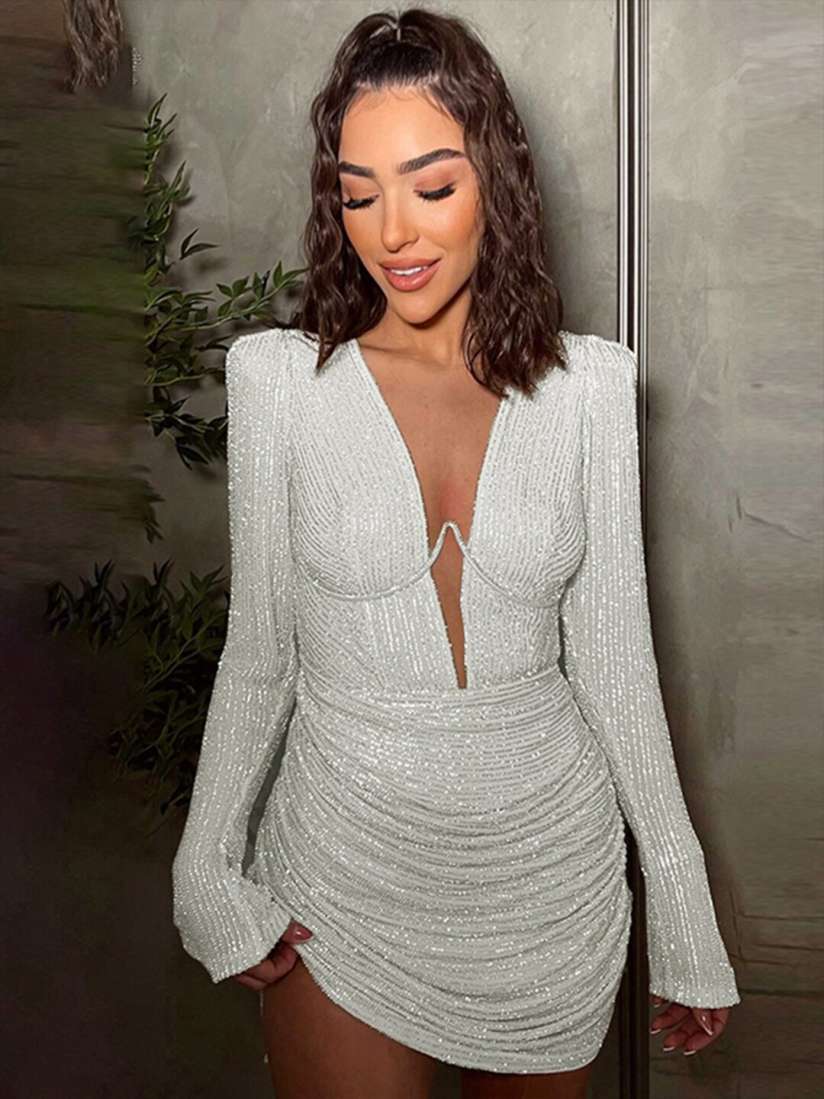 White bling dress outlet
