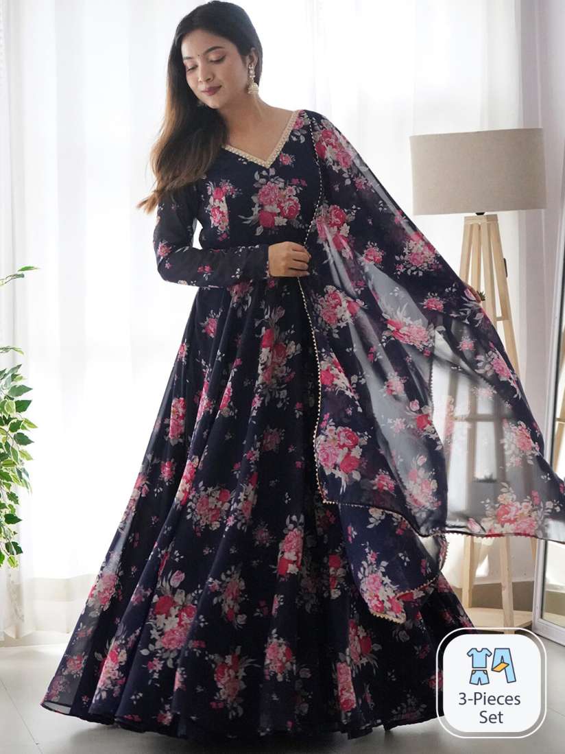 Ethnic gowns online myntra hotsell
