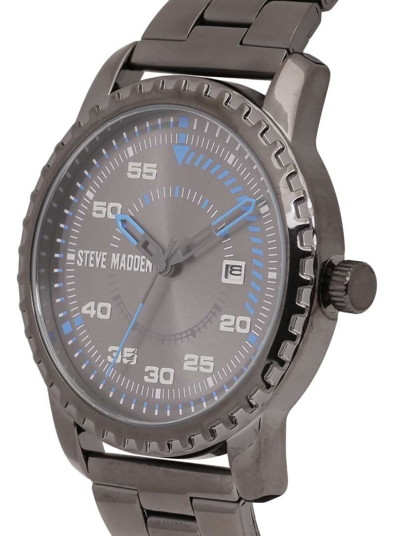 Steve madden men's stainless steel watch clearance