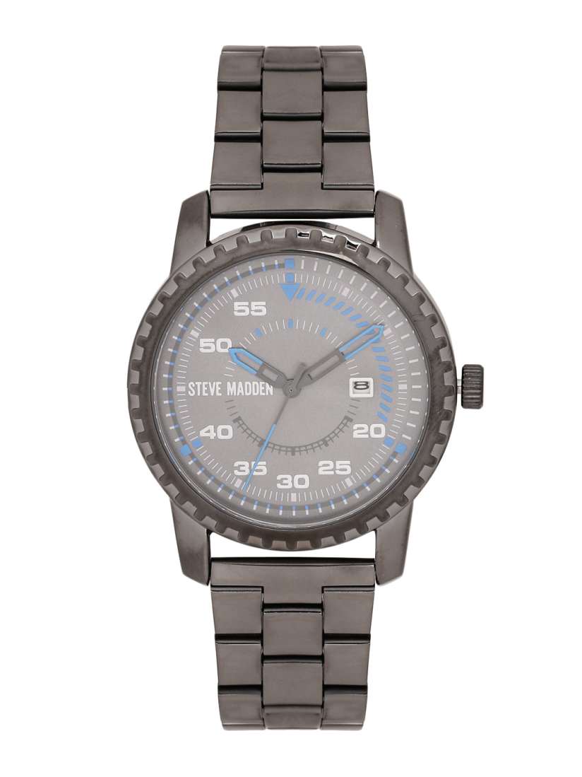 Steve madden men's stainless steel watch clearance
