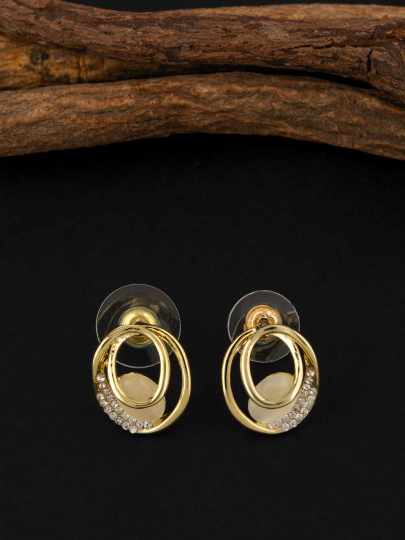 Buy E2O Gold Plated Studs Earrings Earrings for Women 24672442 Myntra