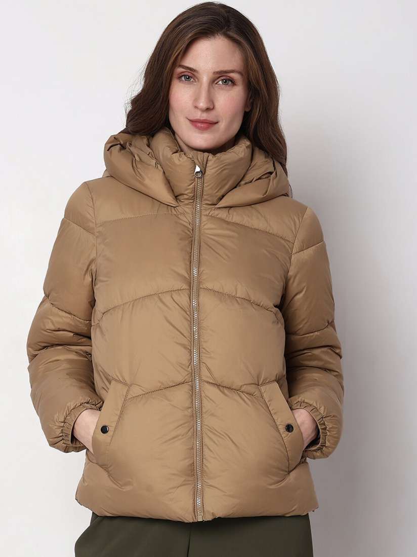 Buy Vero Moda Hooded Puffer Jacket Jackets for Women 24674838 Myntra