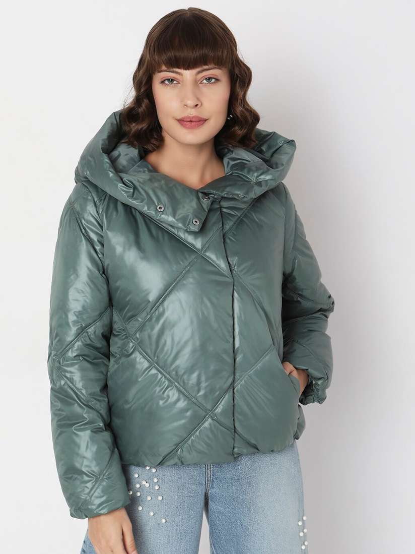 Buy Vero Moda Hooded Puffer Jacket Jackets for Women 24674852 Myntra