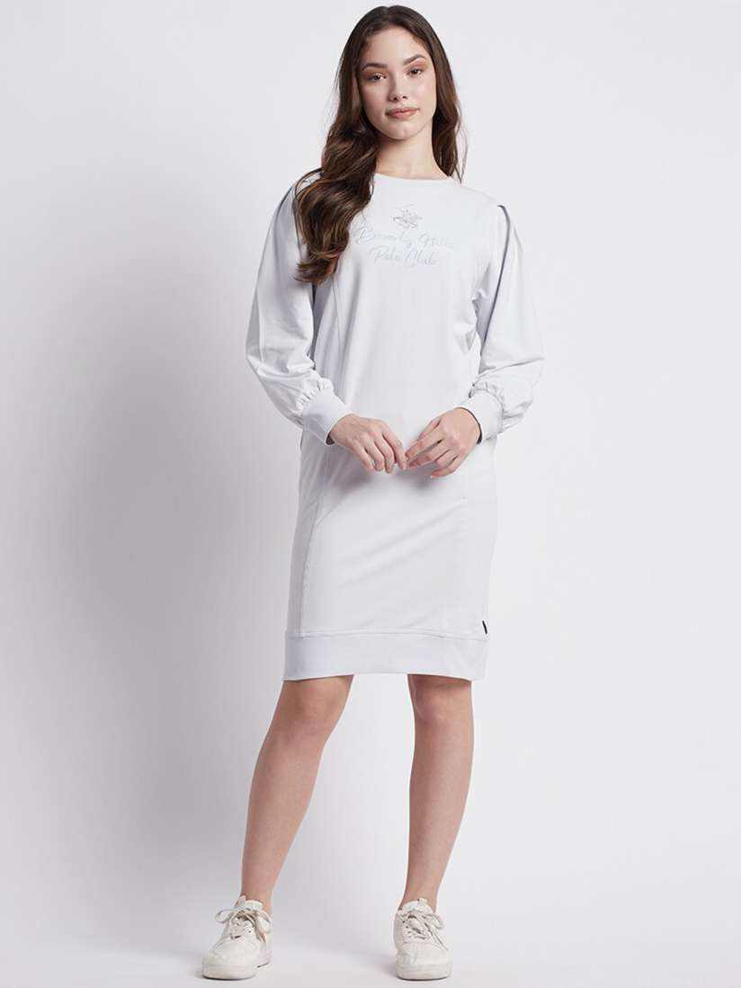 Buy Beverly Hills Polo Club Puff Sleeves Sheath Dress Dresses for Women 24680434 Myntra