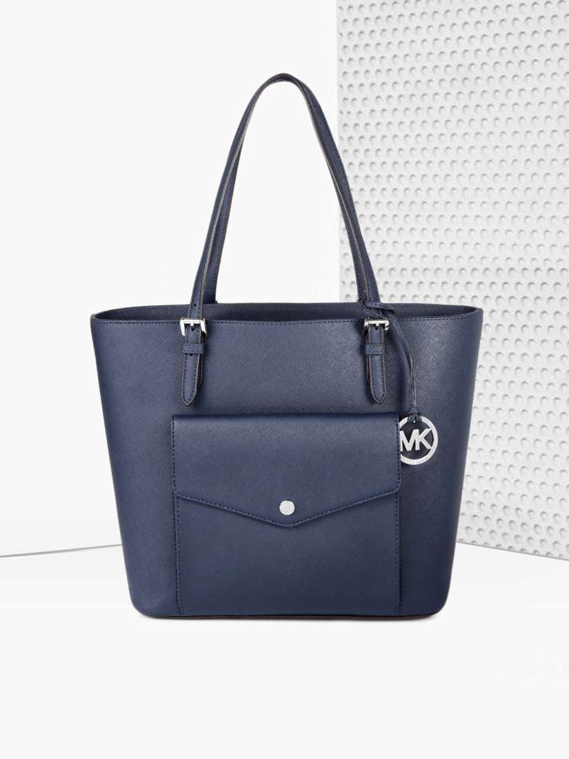 Buy Michael Kors Navy Blue Leather Shoulder Bag Handbags for Women 2468192 Myntra